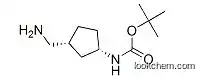 Carbamic acid, [(1S,3R)-3-(aminomethyl)cyclopentyl]-, 1,1-dimethylethyl ester