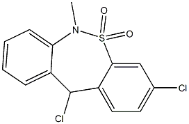 3,11-Dichloro-6,11-dihydro-6-methyldibenzo[c,f][1,2]thiazepine 5,5-dioxideCAS NO.: 26638-66-4