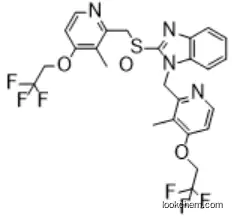 1-((3-methyl-4-(2,2,2-trifluoroethoxy)pyridin-2-yl)methyl)-2-(((3-methyl-4-(2,2,2-trifluoroethoxy)pyridin-2-yl)methyl)sulfinyl)-1H-benzo[d]imidazole 00000-00-0