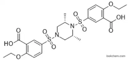 5,5'-((2S,6R)-2,6-dimethylpiperazine-1,4-disulfonyl)bis(2-ethoxybenzoic acid) 00000-00-0