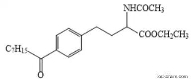 ethyl 2-acetamido-4-(4-octanoylphenyl)butanoate 00000-00-0