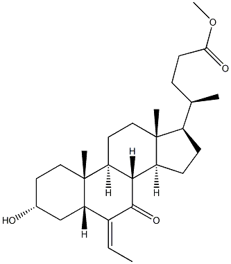 (E/Z)-3α-hydroxy-6-ethylidene-7-keto-5β-cholan-24-oic acid Methyl esterCAS NO.: 863239-59-2