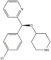 (S)-2-[(4-Chlorophenyl)(4-piperidinyloxy)methyl]pyridineCAS NO.: 201594-84-5