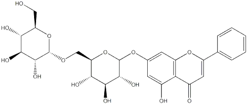 Chrysin 7-O-beta-gentiobiosideCAS NO.: 88640-89-5