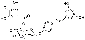 Resveratrol-4'-O-(6''-galloyl)glucosideCAS NO.: 64898-03-9