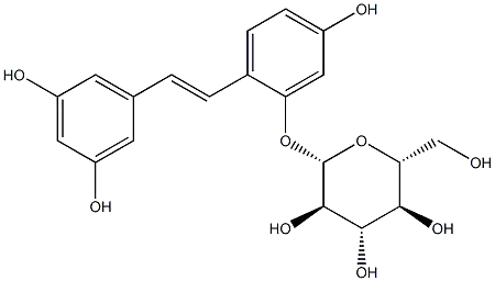 Oxyresveratrol 2'-O-beta-D-glucopyranosideCAS NO.: 392274-22-5