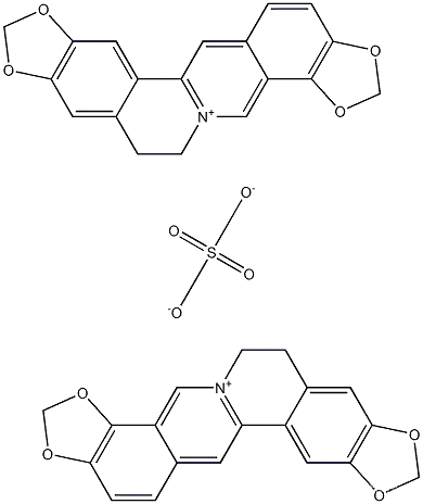6,7-Dihydro-bis[1,3]benzodioxolo[5,6-a:4',5'-g]quinolizinium sulfateCAS NO.: 1198398-71-8