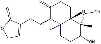 3-[2-[(1R,4aβ)-2-Methylene-5α-(hydroxymethyl)-5,8aα-dimethyl-6α-hydroxydecalin-1α-yl]ethyl]-2,5-dihydrofuran-2-oneCAS NO.: 4176-97-0