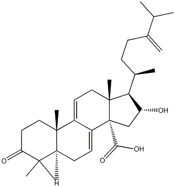 16α-Hydroxy-24-methylene-3-oxo-5α-lanosta-7,9(11)-diene-21-oic acidCAS NO.: 465-18-9