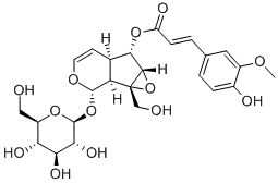 [(1aS)-1a,1bα,2,5aα,6,6aβ-Hexahydro-6α-[(E)-3-(4-hydroxy-3-methoxyphenyl)propenoyloxy]-1aβ-(hydroxymethyl)oxireno[4,5]cyclopenta[1,2-c]pyran-2α-yl]β-D-glucopyranosideCAS NO.: 64461-95-6