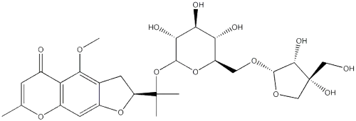 5-O-Methylvisammioside, 6''-O-apiosyl-CAS NO.: 139446-82-5