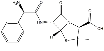 (2S,5R,6R)-6-[(R)-2-Amino-2-phenylacetamido]-3,3-dimethyl-7-oxo-4-thia-1-azabicyclo[3.2.0]heptane-2-carboxylic acidCAS NO.: 69-53-4