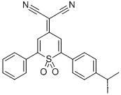 Propanedinitrile, 2-[2-[4-(1-methylethyl)phenyl]-1,1-dioxido-6-phenyl-4H-thiopyran-4-ylidene]-CAS NO.: 174493-15-3