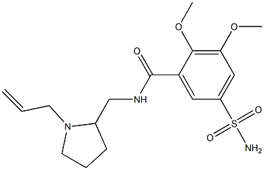 N-(1-Allyl-2-pyrrolidinyl)methyl-2,3-dimethoxy-5-sulfamoylbenzamideCAS NO.: 66644-81-3