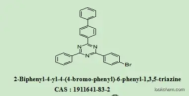 competitive and R&D team OLED intermediates 2-Biphenyl-4-yl-4-(4-bromo-phenyl)-6-phenyl-1,3,5-triazine    1911641-83-2
