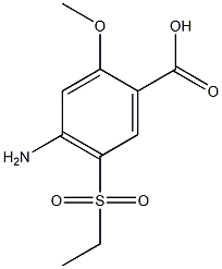 4-Amino-5-ethylsulfonyl-2-methoxybenzoic acidCAS NO.: 71675-87-1
