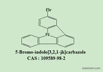 Competitive manufacture with R&d team in OLED intermediates 5-Bromo-indolo[3,2,1-jk]carbazole    109589-98-2