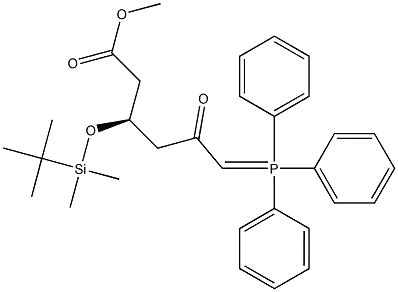 Methyl(3r)-3-(tert-butyldimethylsilyloxy)-5-oxo-6-triphenylphosphoranylidene hexanoateCAS NO.: 147118-35-2