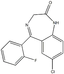 7-Chloro-5-(2-fluoro-phenyl)-1,3-dihydro-2H-1,4-benzodiazepin-2-oneCAS NO.: 2886-65-9
