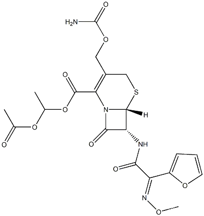 Cefuroxime 1-acetoxyethyl esterCAS NO.: 64544-07-6