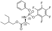 N-[(S)-(2,3,4,5,6-Pentafluorophenoxy)Phenoxyphosphinyl]-L-Alanine 2-ethylbutyl Ester