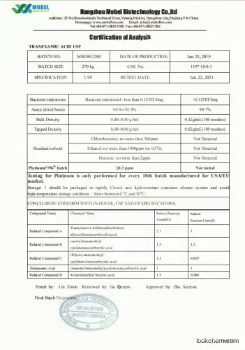 Tranexamic acid Powder BP/USP Standard