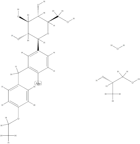 Dapagliflozin ((2S)-1,2-propanediol, hydrate) CAS NO.: 960404-48-2