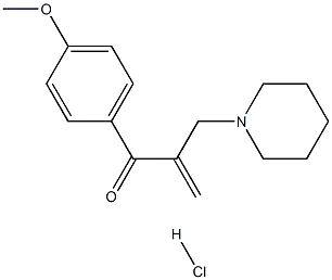 2-Propen-1-one,1-(4-methoxyphenyl)-2-(1-piperidinylmethyl)-, hydrochloride (1:1)  78888-57-0
