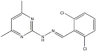 Benzaldehyde,2,6-dichloro-, (4,6-dimethyl-2-pyrimidinyl)hydrazone, (E)- (9CI)        63110-84-9