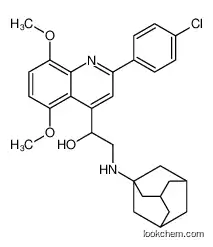 2-(1-adamantylamino)-1-[2-(4-chlorophenyl)-5,8-dimethoxy-quinolin-4-yl]ethanol     69790-71-2