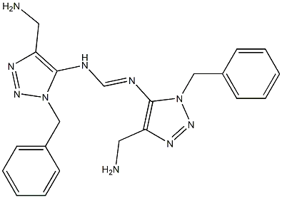 Methanimidamide,N,N'-bis[4-(aminomethyl)-1-(phenylmethyl)-1H-1,2,3-triazol-5-yl]-    58950-35-9