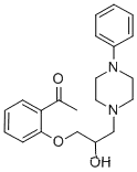 2-((2-Hydroxy-3-(4-phenylpiperazinyl))propoxy)acetophenone    63990-85-2