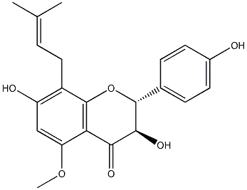 3,7,4'-Trihydroxy-5-methoxy-8-prenylflavanone, (2R,3R)-CAS NO.: 204935-85-3