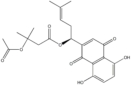 3-(Acetyloxy)-3-methylbutanoic acid (1S)-1-(1,4-dihydro-5,8-dihydroxy-1,4-dioxo-2-naphthalenyl)-4-methyl-3-pentenyl esterCAS NO.: 69091-17-4