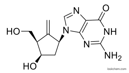 2-amino-9-((1S,3R,4R)-4-hydroxy-3-(hydroxymethyl)-2-methylenecyclopentyl)-1H-purin-6(9H)-one