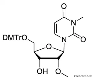 1-((2R,3R,4R,5R)-5-((bis(4-methoxyphenyl)(phenyl)methoxy)methyl)-4-hydroxy-3-methoxytetrahydrofuran-2-yl)-3-methylpyrimidine-2,4(1H,3H)-dione