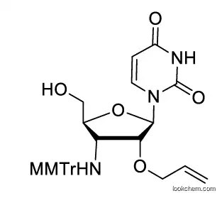 1-((2R,3R,4R,5S)-3-(allyloxy)-5-(hydroxymethyl)-4-(((4-methoxyphenyl)diphenylmethyl)amino)tetrahydrofuran-2-yl)pyrimidine-2,4(1H,3H)-dione