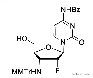 N-(1-((2R,3R,4R,5S)-3-fluoro-5-(hydroxymethyl)-4-(((4-methoxyphenyl)diphenylmethyl)amino)tetrahydrofuran-2-yl)-2-oxo-1,2-dihydropyrimidin-4-yl)benzamide