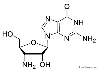 2-amino-9-((2R,3R,4S,5S)-4-amino-3-hydroxy-5-(hydroxymethyl)tetrahydrofuran-2-yl)-1H-purin-6(9H)-one