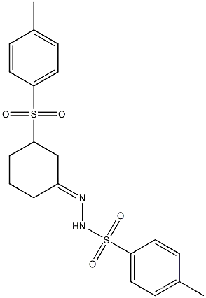 Benzenesulfonic acid,4-methyl-, 2-[3-[(4-methylphenyl)sulfonyl]cyclohexylidene]hydrazide   14195-14-3