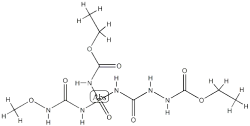 2,4,6,7-Tetraaza-3-phosphaoctanedioicacid, 3-[[(methoxyamino)carbonyl]amino]-5-oxo-, 1,8-diethyl est   16757-56-5