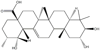 2α,19α－Dihydroxyursolic acidCAS NO.: 13850-16-3