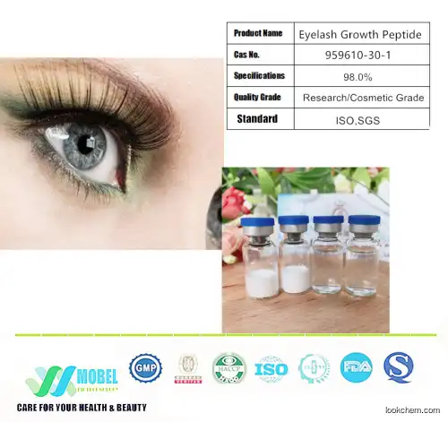 GMP Factory supply Cosmetic Ingredients Eyelash Growth Peptide   Cheap Price