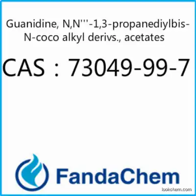 Guanidine, N,N'''-1,3-propanediylbis-, N-coco alkyl derivs., acetates CAS:73049-99-7 from Fandachem