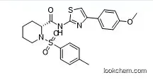 (2R)-N-[4-(4-Methoxyphenyl)-1,3-thiazol-2-yl]-1-(4-methylphenyl)sulfonylpiperidine-2-carboxamide,