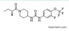 (S)-1-(3-fluoro-4-(trifluoromethoxy)phenyl)-3-(1-(2-methylbutanoyl)piperidin-4-yl)urea