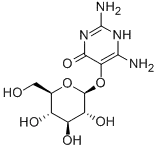 2,6-diamino-5-(beta-D-glucopyranosyloxy)-(1H)-pyrimidin-4-oneCAS NO.: 152-93-2