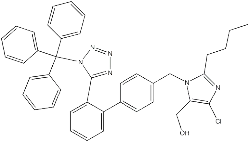 2-Butyl-4-chloro-5-hydroxymethyl-1-[[2'-(1H-2-triphenylmethyl-tetrazol-5-yl)biphenyl-4-yl]methyl]imidazole/ LIDE PHARMA- Factory supply / Best price
