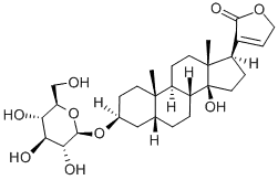 24-Norchol-20(22)-en-21-oicacid, 3-(b-D-glucopyranosyloxy)-14,23-dihydroxy-,g-lactone, (3b,5b,14b)-    36983-69-4