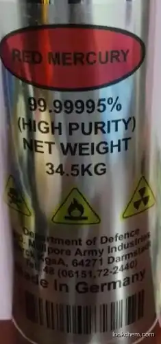 botella de mercurio rojo 34.5 kg